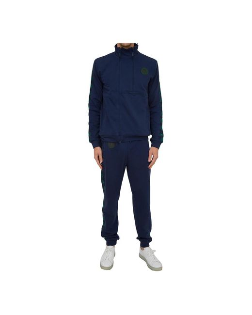 Bikkembergs Blue Zip-Throughs for men