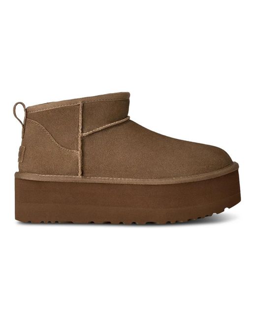 Ugg Brown Classic Ultra Mini Platform