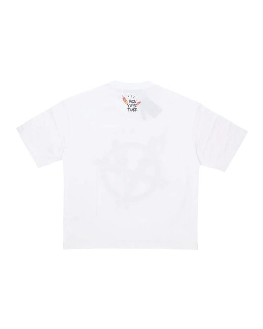 Acupuncture White T-Shirts for men
