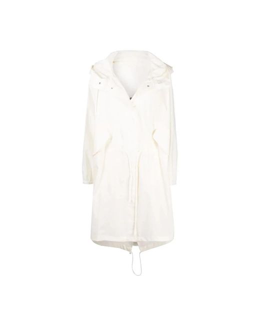 Jil Sander White Trench Coats