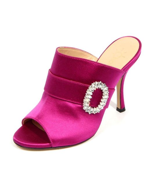 Heeled Mules di MyChalom in Pink