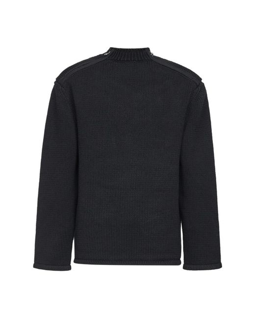 OAMC Truien & Vesten ,Zwart ,Katoen Peacemaker Crewneck Sweater in het Blue voor heren