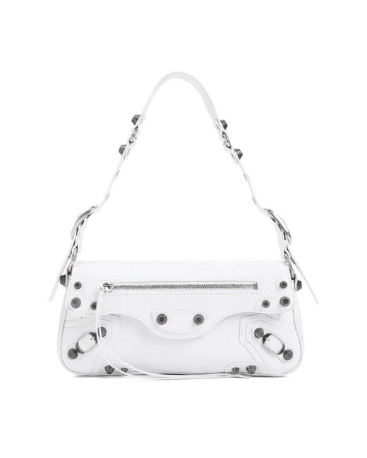 Balenciaga White Shoulder Bags