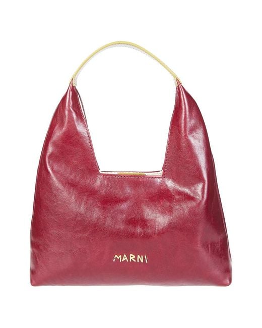 Marni Red Shoulder Bags