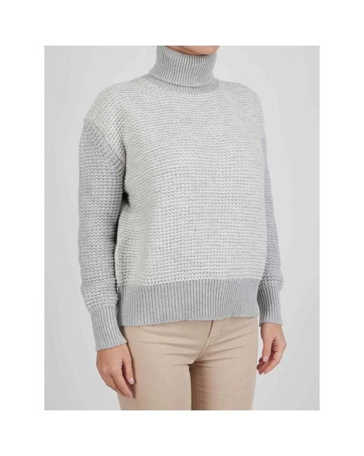 Kiton Gray Cashmere Knitwear