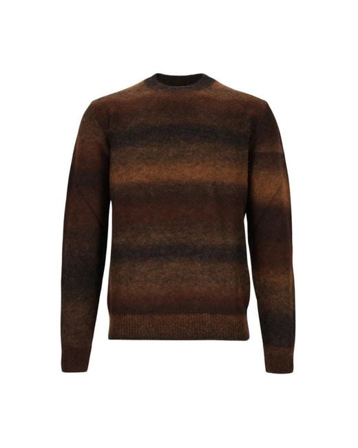 Corneliani Brown Round-Neck Knitwear for men