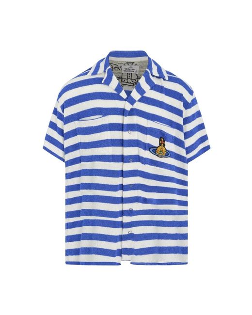 Vivienne Westwood Blue Short Sleeve Shirts for men