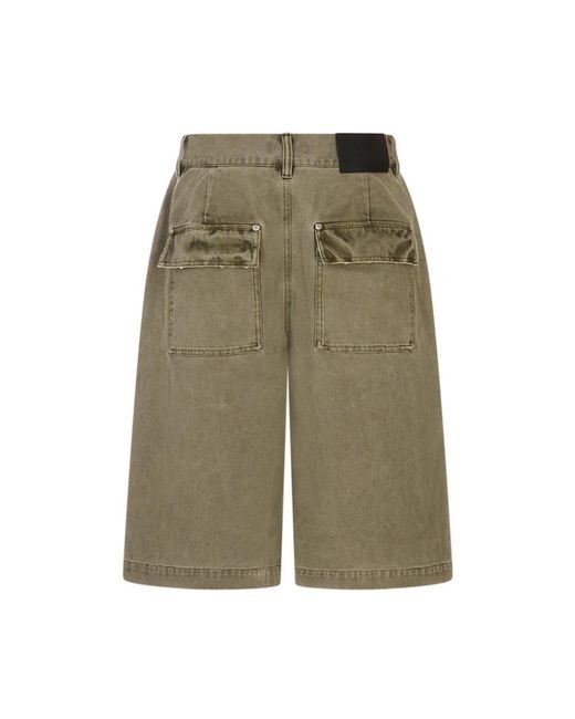 Purple Brand Green Casual Shorts for men