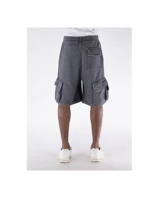 we11done Cargo denim-ähnliche shorts in Blue für Herren