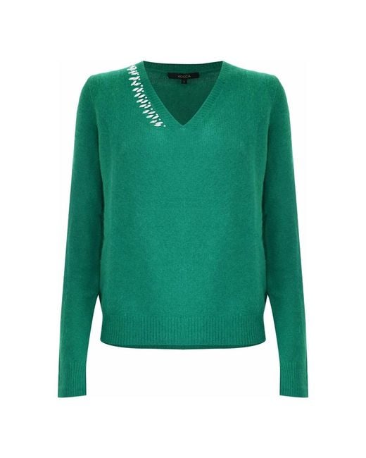 Kocca Green V-Neck Knitwear