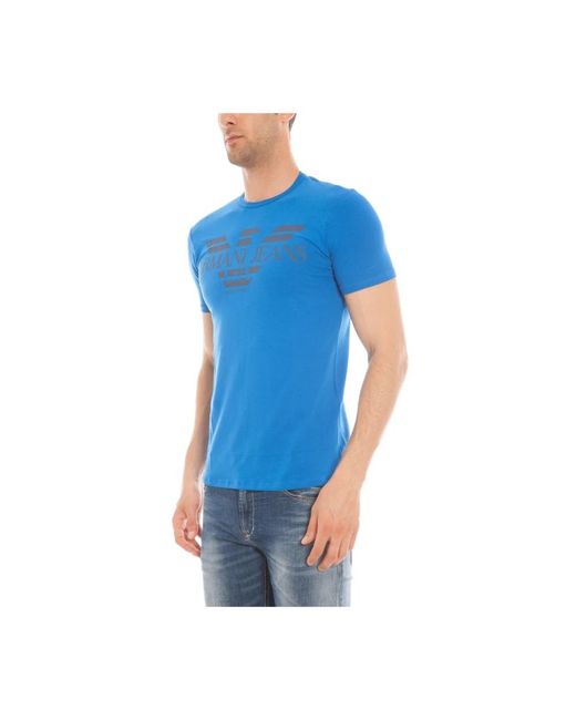 Armani Jeans Blue T-Shirts for men