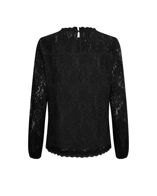Cream Black Blouses