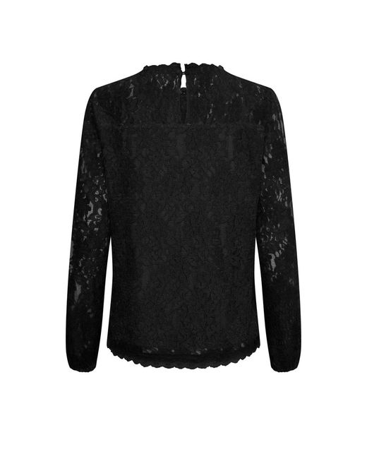 Blouses Cream de color Black