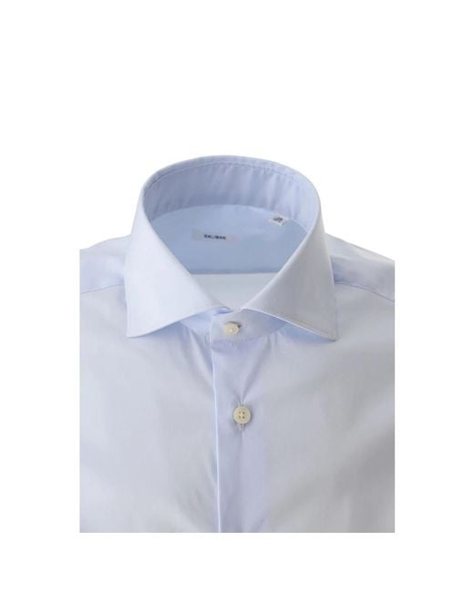 Caliban Blue Casual Shirts for men
