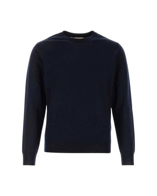 Valentino Garavani Blue Round-Neck Knitwear for men