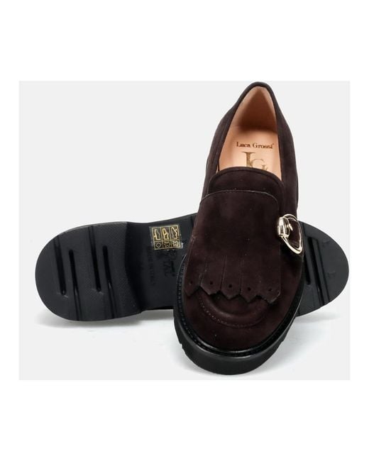 Luca Grossi Black Loafers