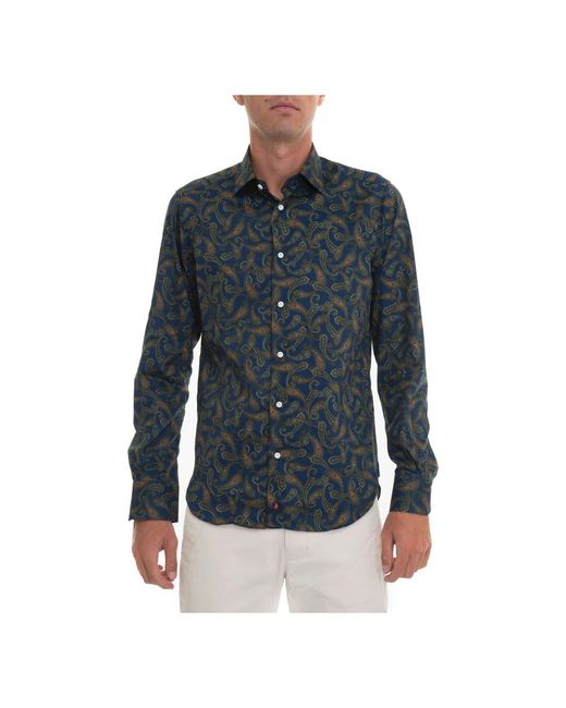 Carrel Blue Casual Shirts for men