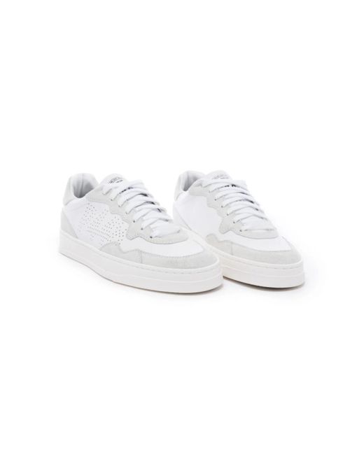 P448 Weiße und greige low-top sneakers in White für Herren