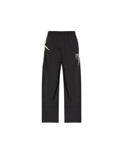 Represent Black Wide Trousers for men