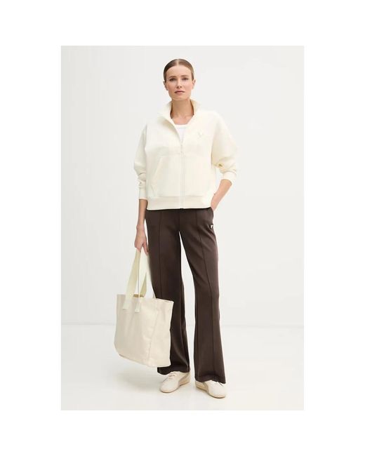Guess Olympe Zip Sweatshirt in het Natural