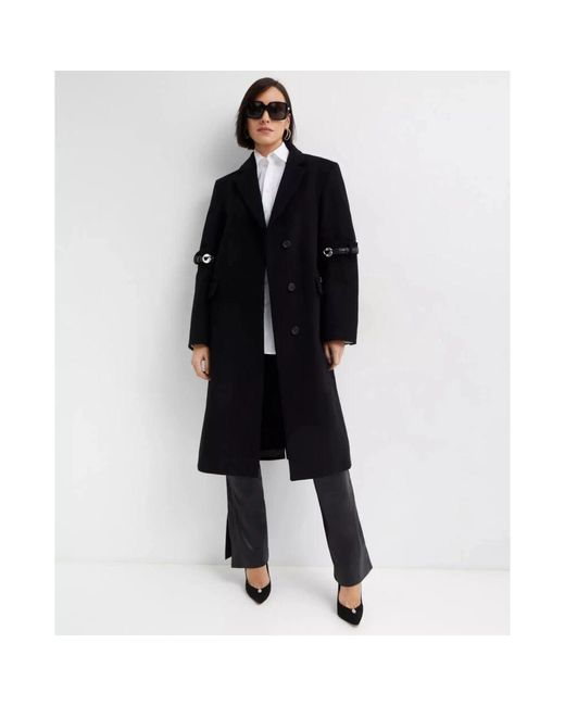 Single-Breasted Coats Coperni de color Black