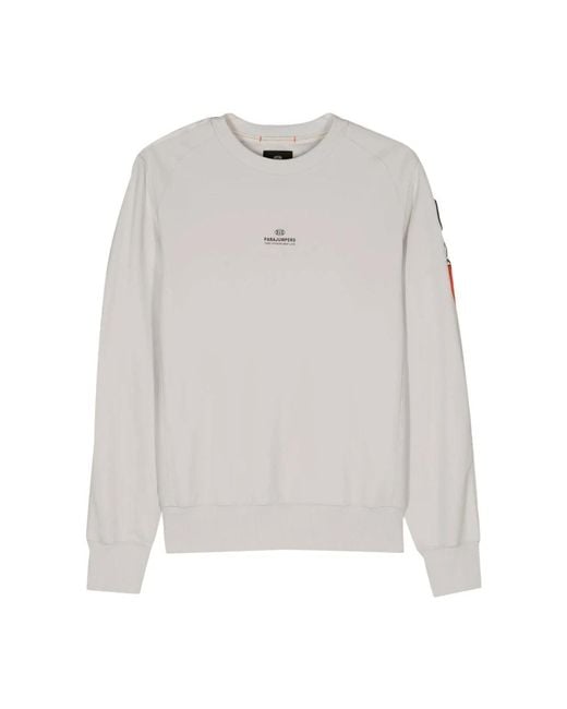 Parajumpers White Sweatshirts for men