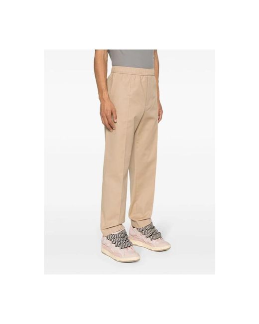 Lanvin Natural Straight Trousers for men