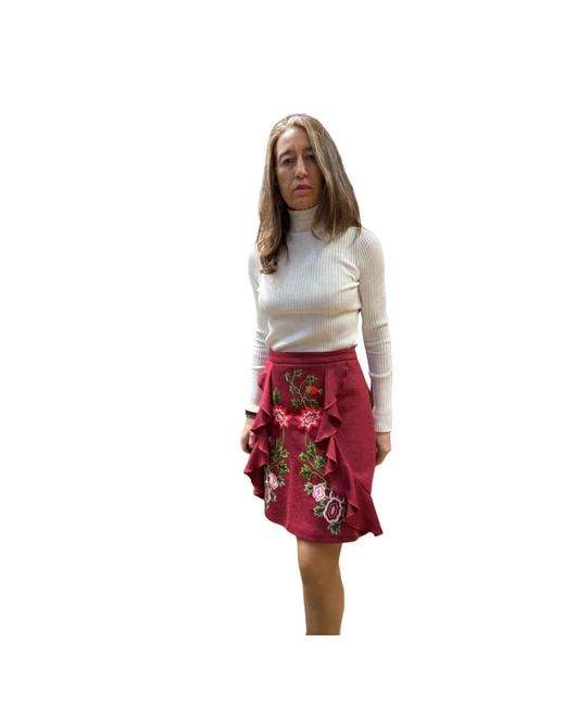 Manoush Rokken ,Rood ,Short Skirts in het Red