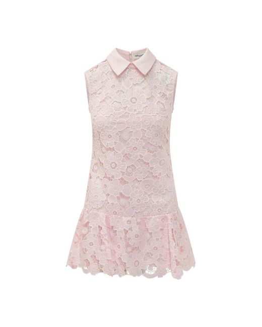 Self-Portrait Pink Short Dresses
