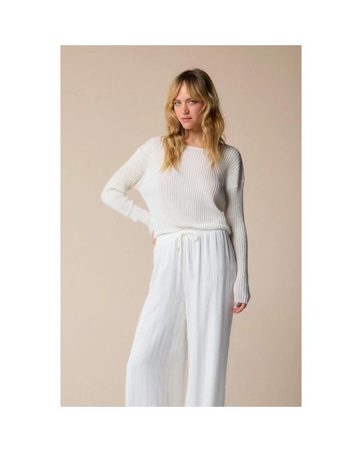 Round-Neck Knitwear Kocca en coloris White