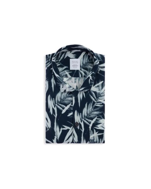 Xacus Blue Short Sleeve Shirts for men