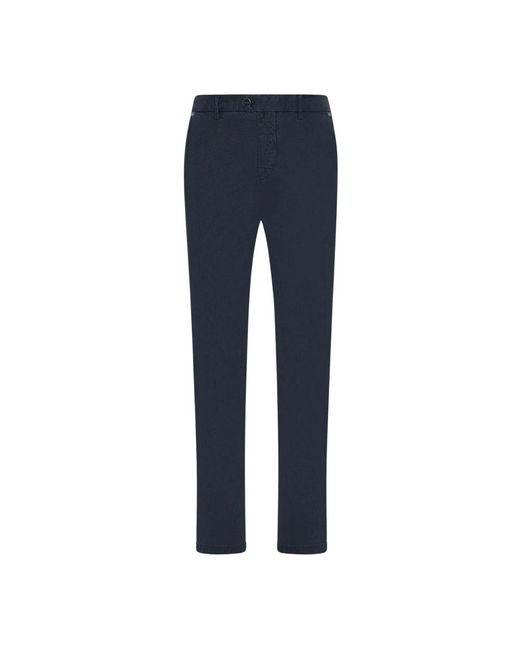 Kiton Broeken ,Blauw ,Katoen Verfijnde Katoenen Broek in het Blue voor heren