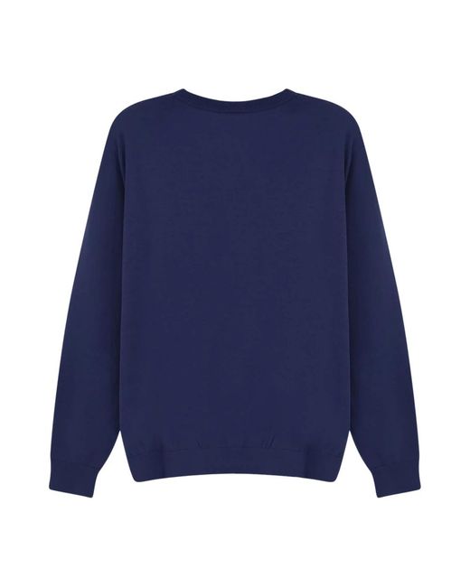 Aspesi Blue Round-Neck Knitwear