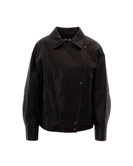 Liu Jo Black Leather Jackets