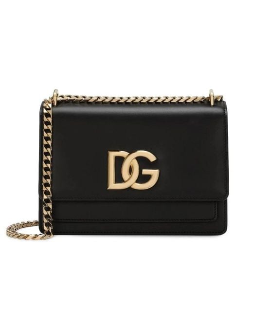 Dolce & Gabbana Black Cross Body Bags