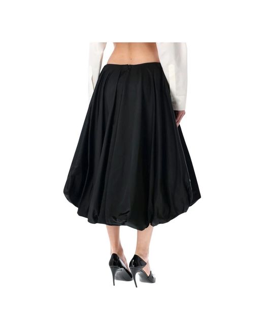 Balenciaga Black Midi Skirts