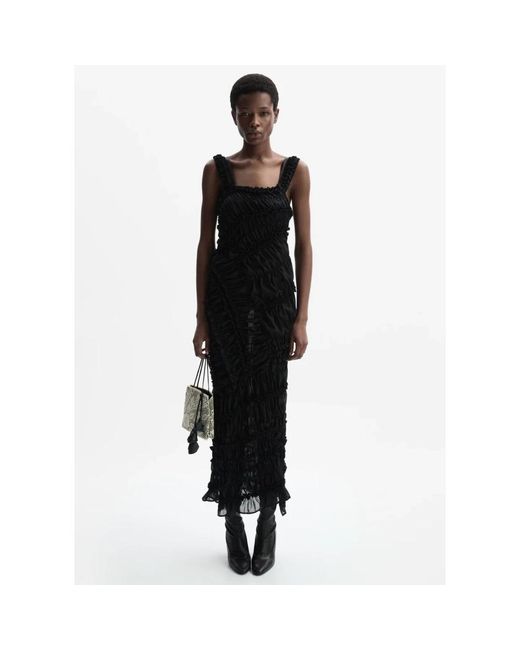Magda Butrym Black Midi Dresses