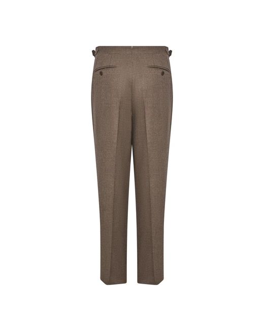 Franzese Collection Brown Suit Trousers for men