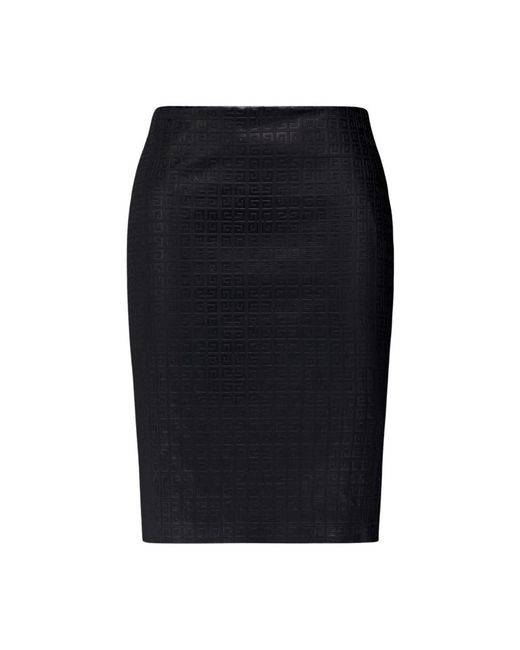 Givenchy Black Leather Skirts