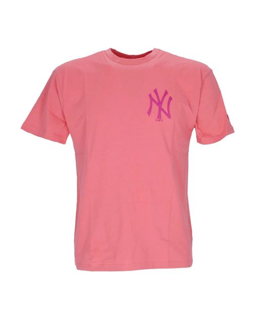 KTZ Tops ,Roze ,Katoen Mlb League Essential Oversized Tee in het Pink voor heren