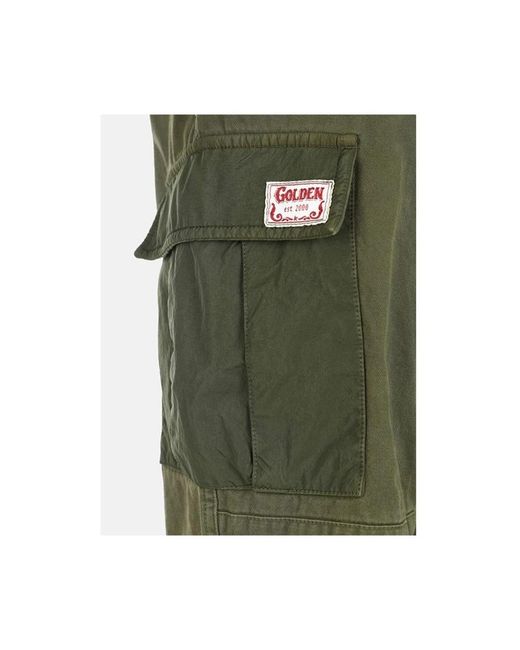 Golden Goose Deluxe Brand Green Straight Trousers for men