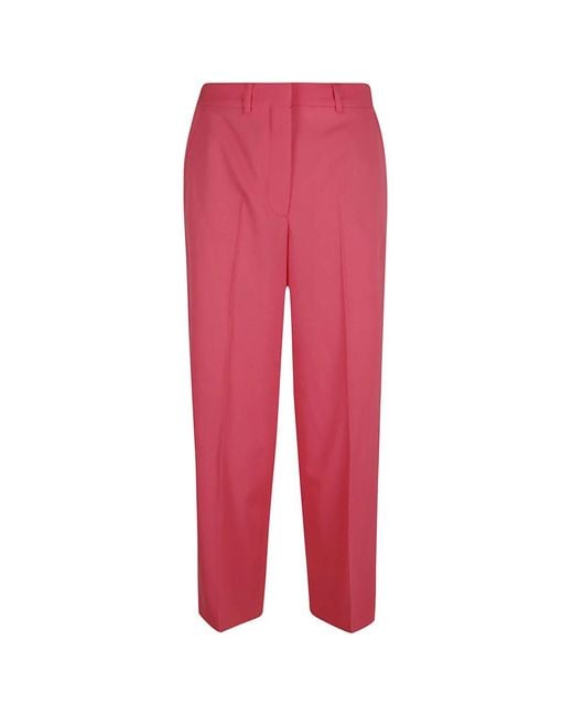 Stella McCartney Red Straight Trousers