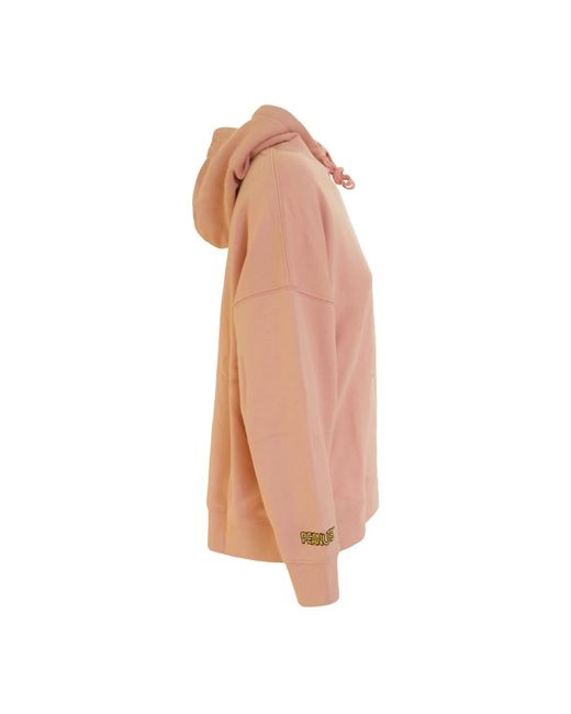 Sun 68 Hoodies & Sweatvesten ,Roze ,Snoopy & Woodstock Hoodie Sweatshirt in het Pink