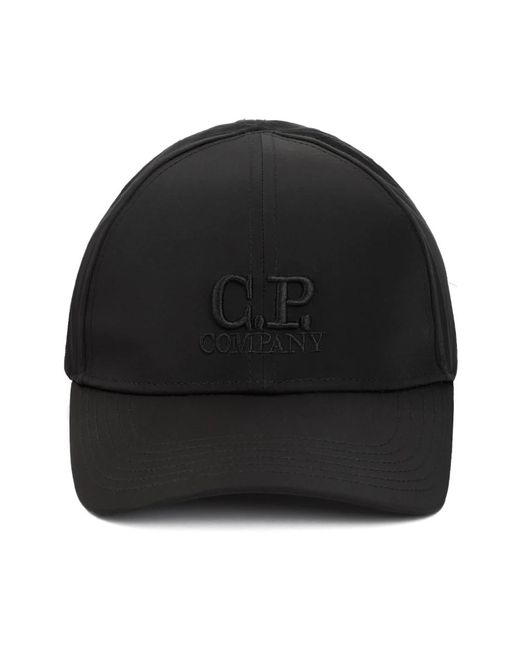 Cappellini con logo chrome-r in nero di C P Company in Black da Uomo