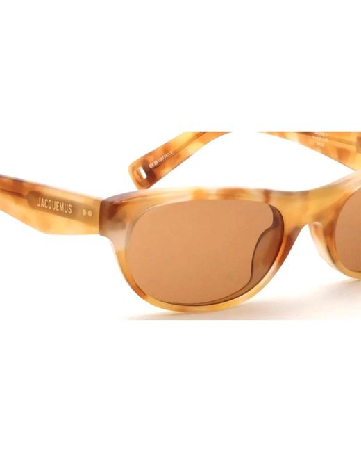 Jacquemus Brown Sole Angular D-frame