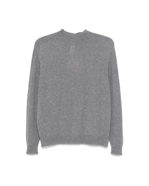 Twinset Gray Round-Neck Knitwear