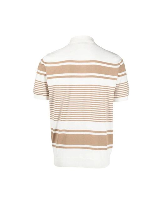 Mauro Ottaviani Zweifarbiges poloshirt in White für Herren