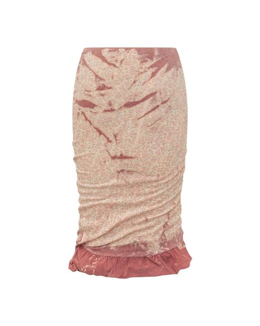 DIESEL Pink Short Skirts