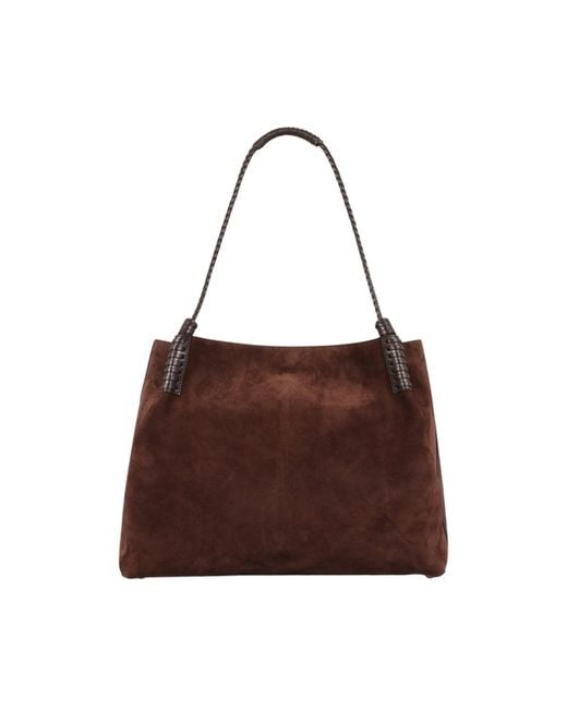 Etro Bruine Suède Winkel Tas in het Brown