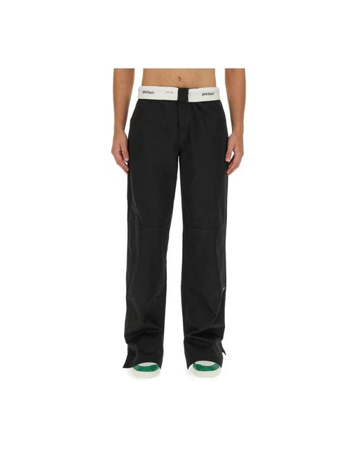 Palm Angels Gerade baumwoll-chinohose in Black für Herren